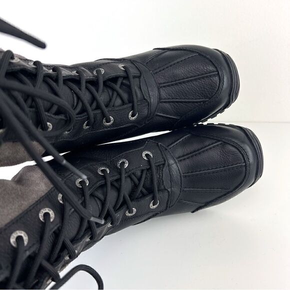 Ugg Australia Adirondack Tall Black and Gray Women’s Boots, Size 6 - Picture 7 of 10